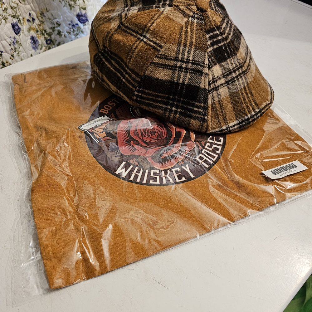 Boston Scally Whiskey Rose Sold Out Item Come With Dust Cover Size XL